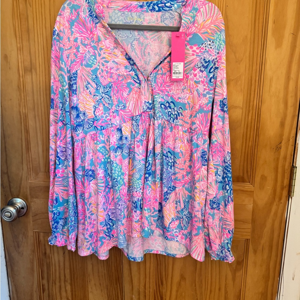 Lilly Pulitzer XL Winona Knit Top NWT